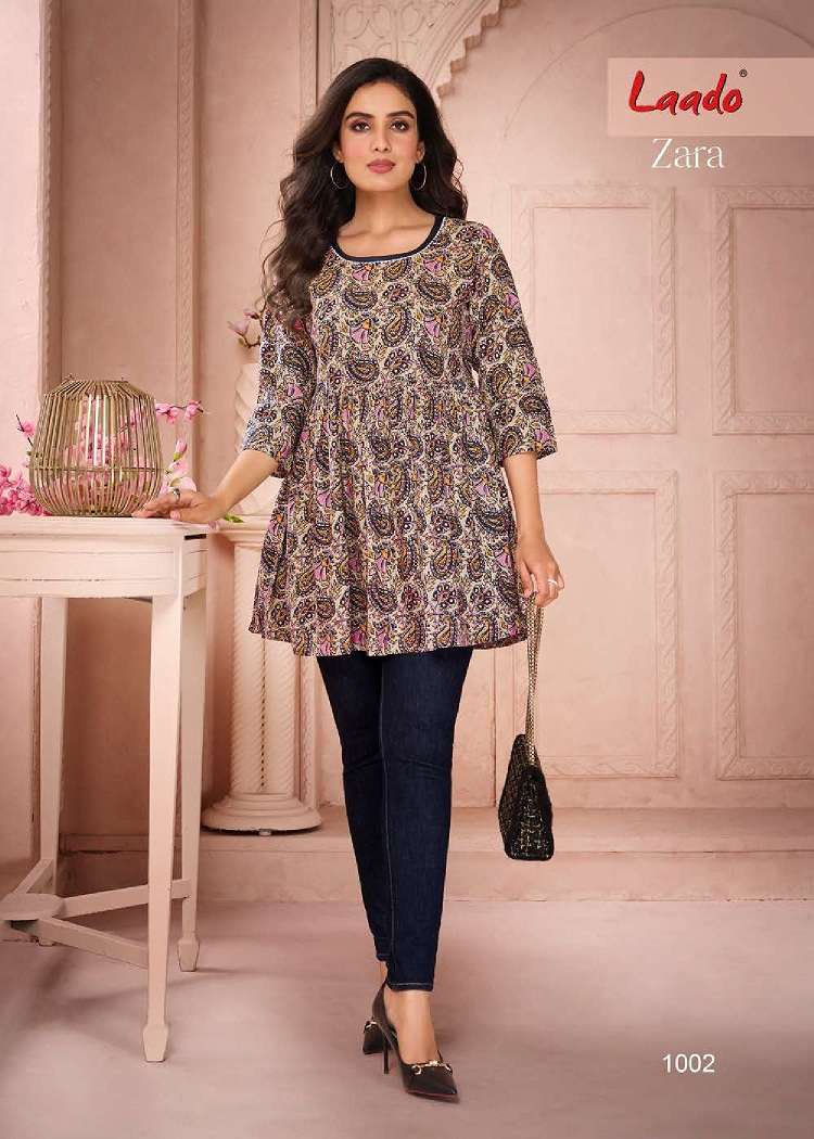 Laado Zara Vol-1 – Fancy Tunic Tops - Wholesale Catalog