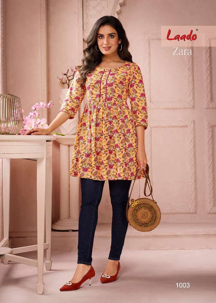 Laado Zara Vol-1 – Fancy Tunic Tops - Wholesale Catalog