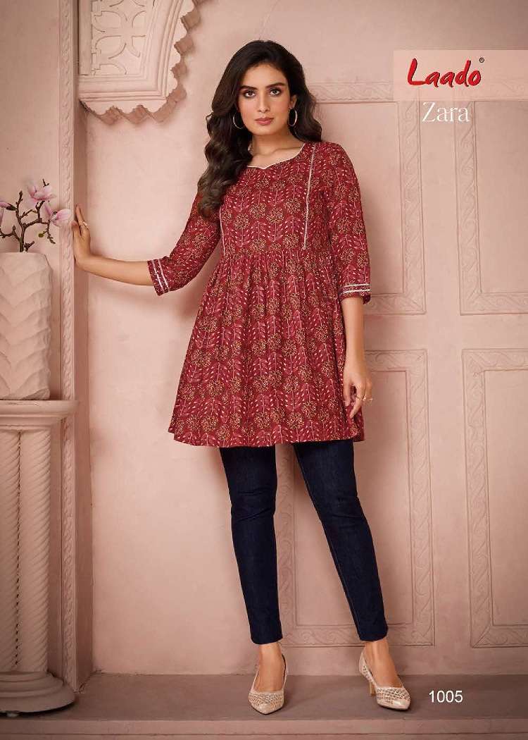 Laado Zara Vol-1 – Fancy Tunic Tops - Wholesale Catalog