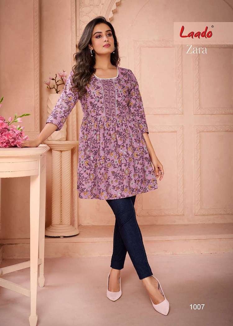 Laado Zara Vol-1 – Fancy Tunic Tops - Wholesale Catalog