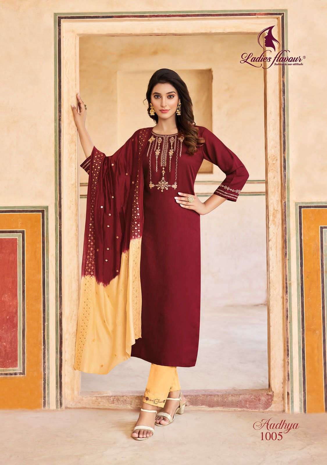 Ladies Flavour Aadhya Kurti Wholesale catalog