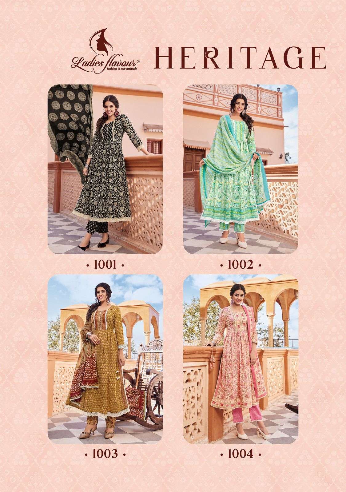 Ladies Flavour Heritage Kurti Wholesale catalog