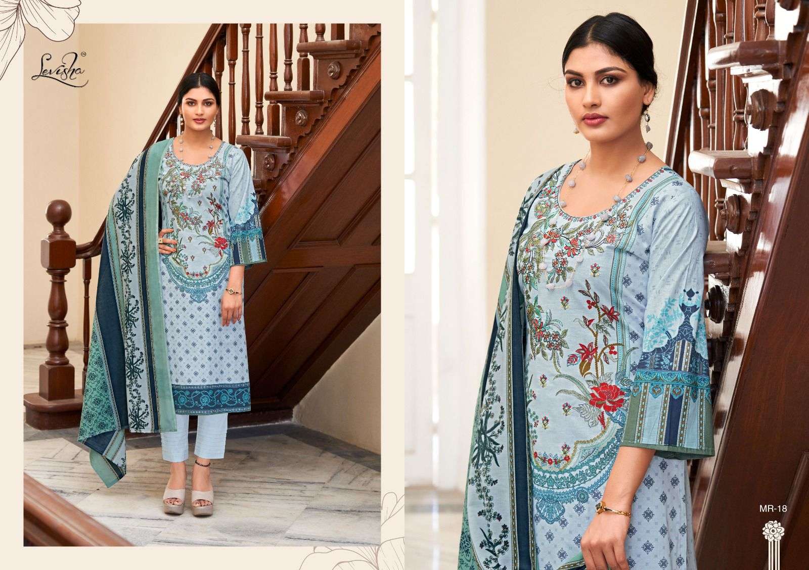 Levisha MAHIRI Pakistani LAWN Suits Wholesale catalog