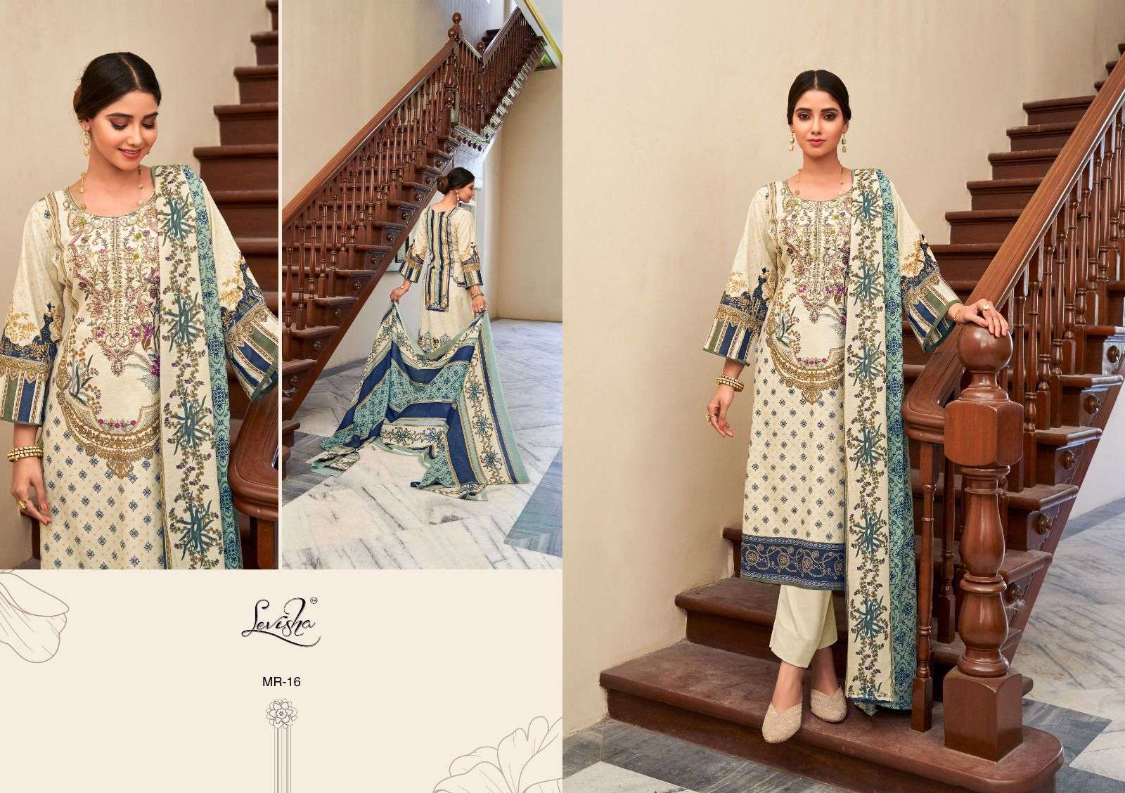 Levisha MAHIRI Pakistani LAWN Suits Wholesale catalog