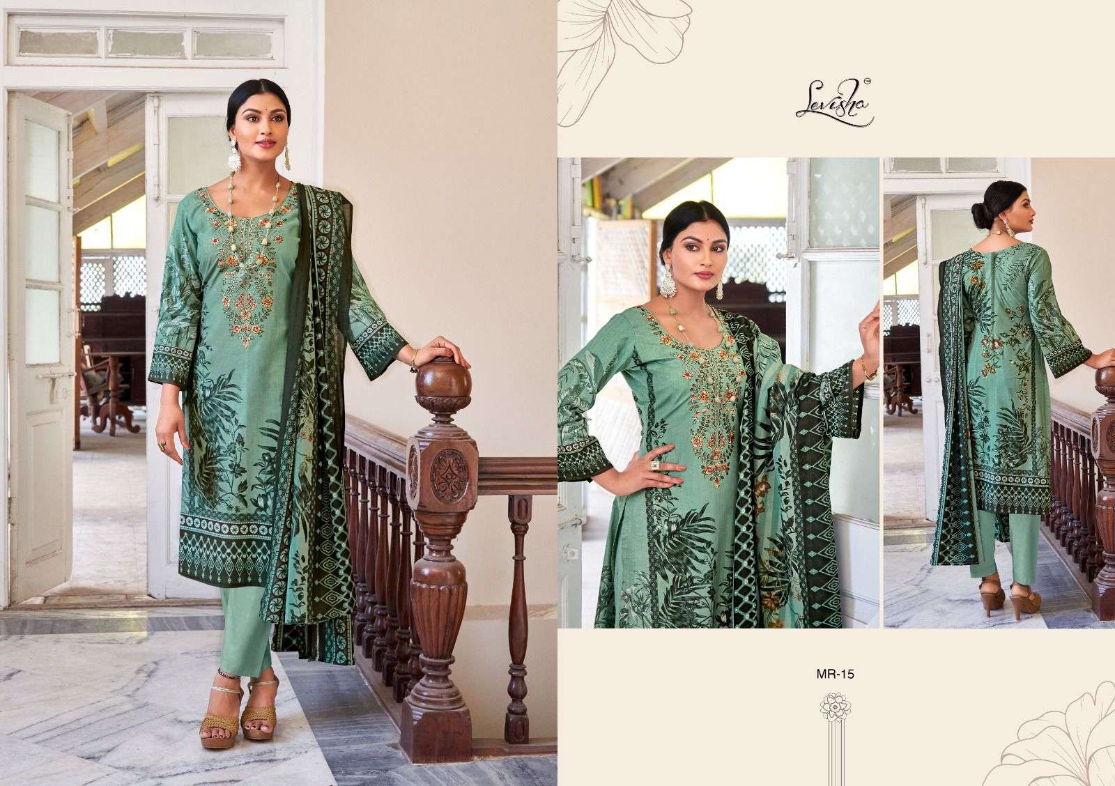 Levisha MAHIRI Pakistani LAWN Suits Wholesale catalog