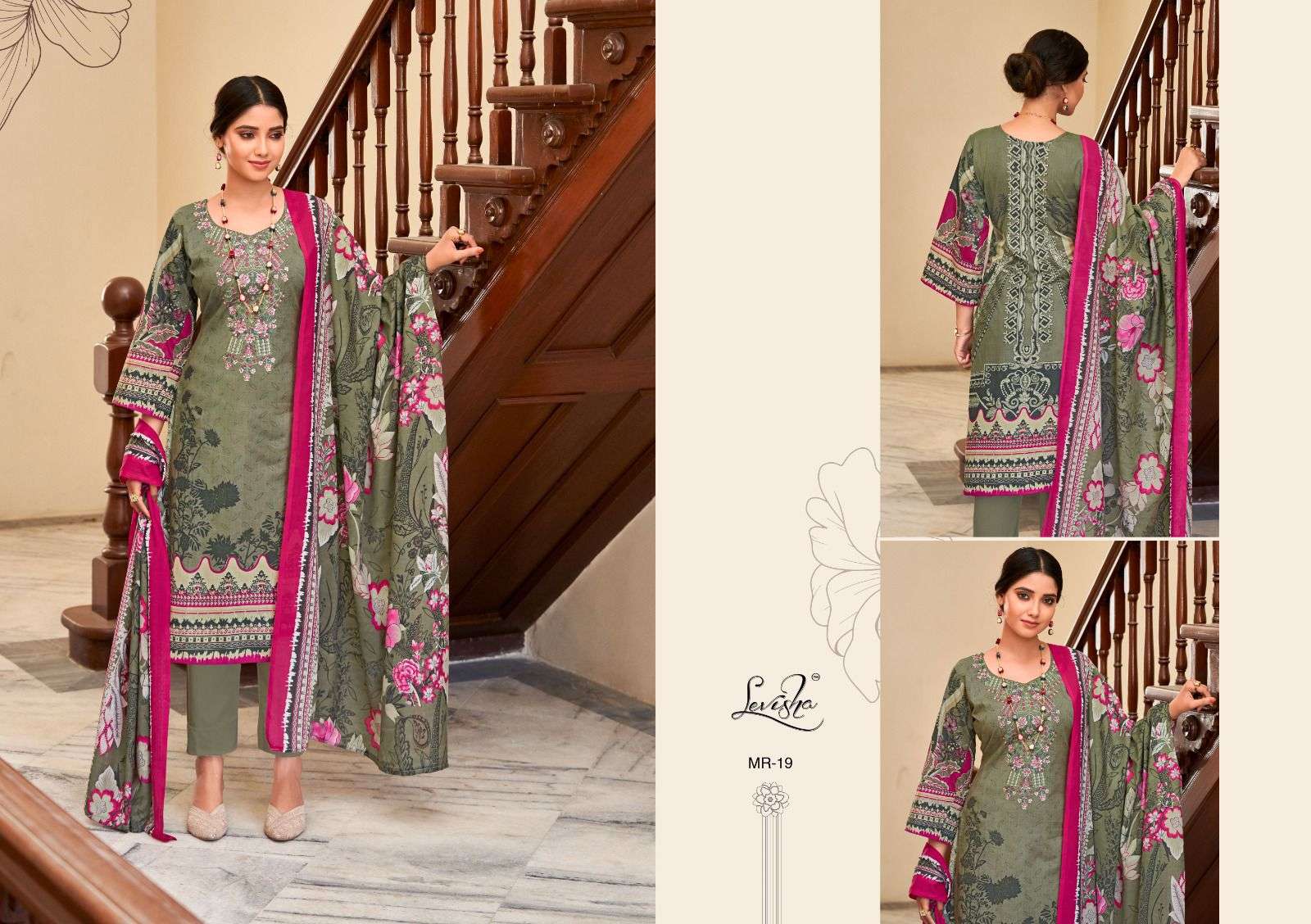 Levisha MAHIRI Pakistani LAWN Suits Wholesale catalog