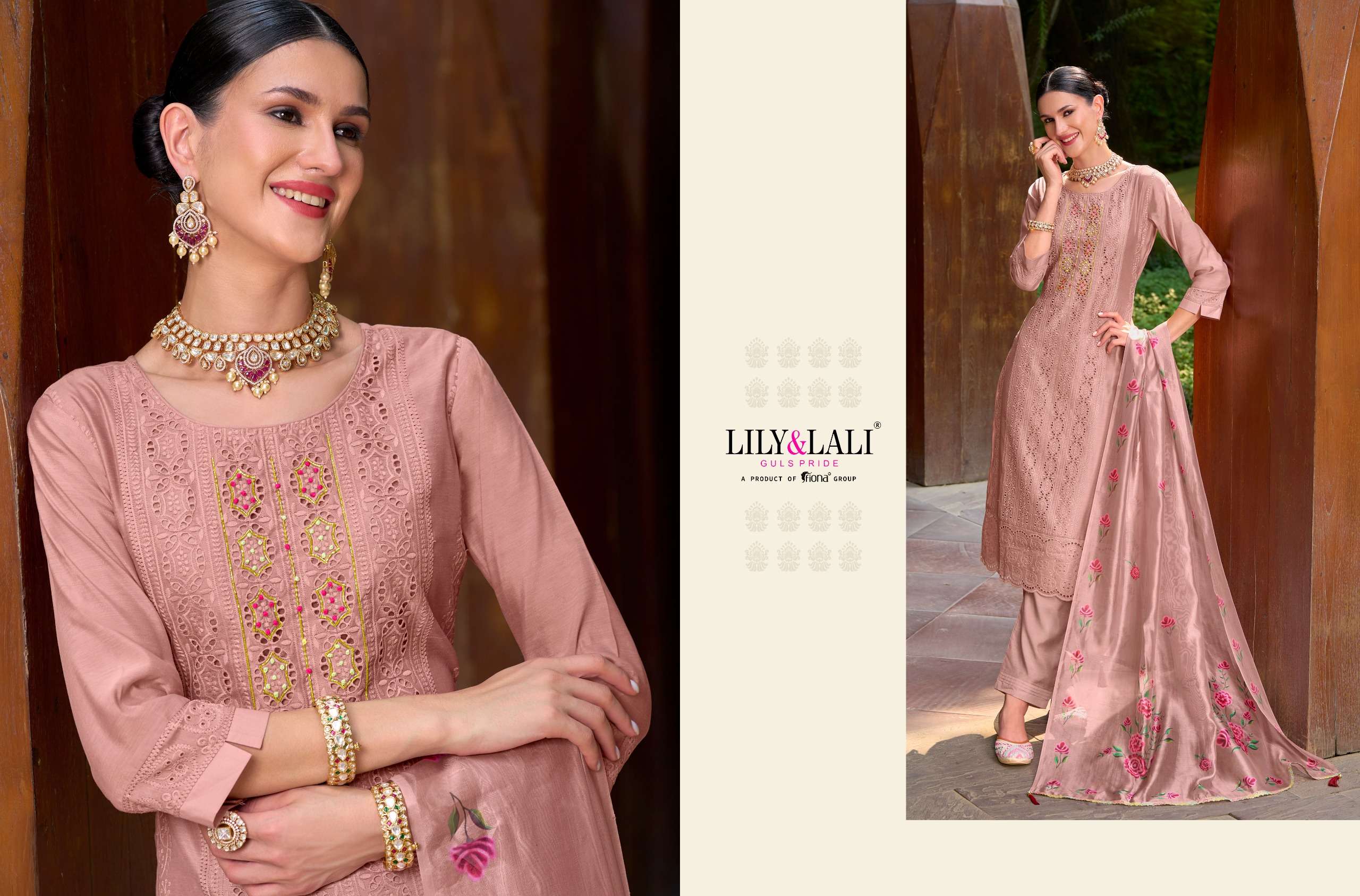 LILY & LALI CHIKENKARI Vol-2 Kurti Wholesale catalog