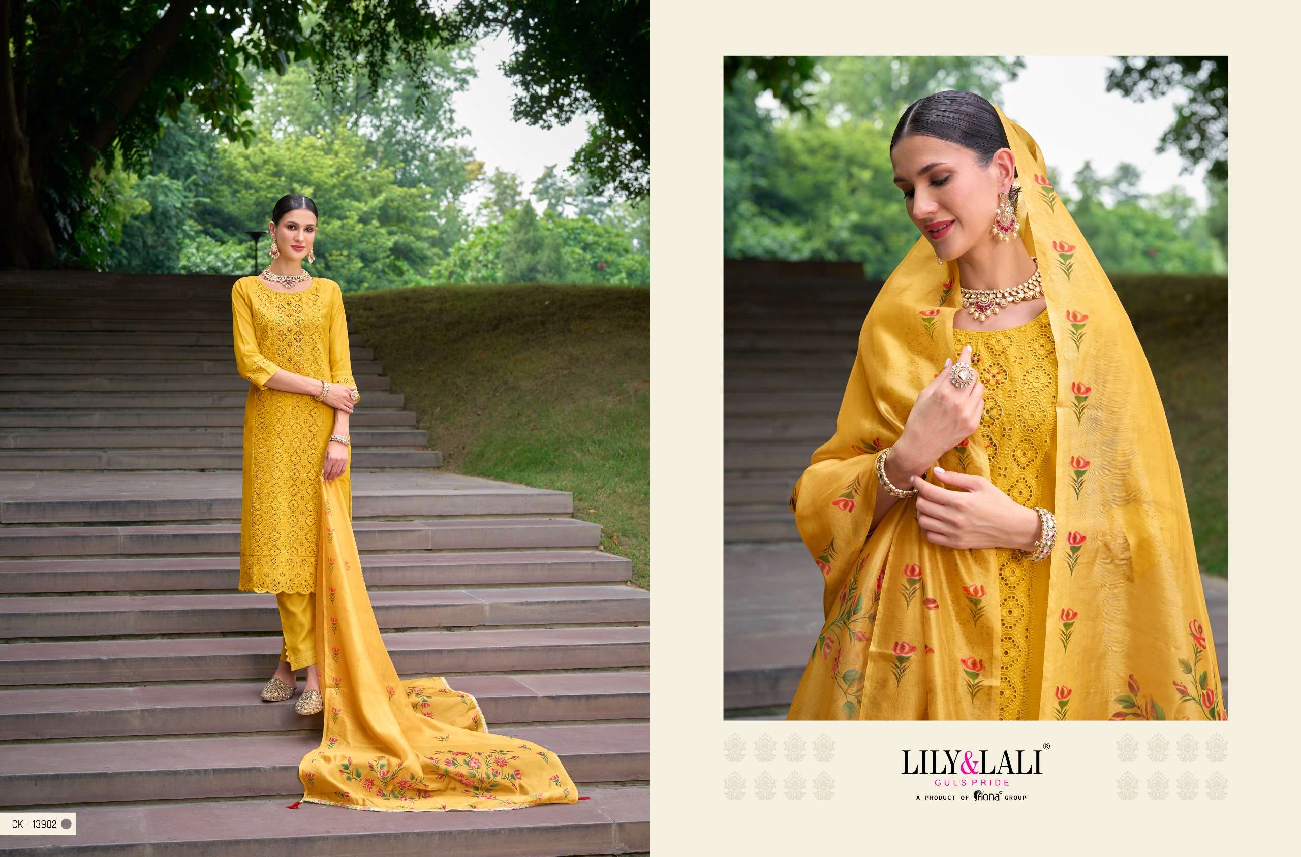 LILY & LALI CHIKENKARI Vol-2 Kurti Wholesale catalog