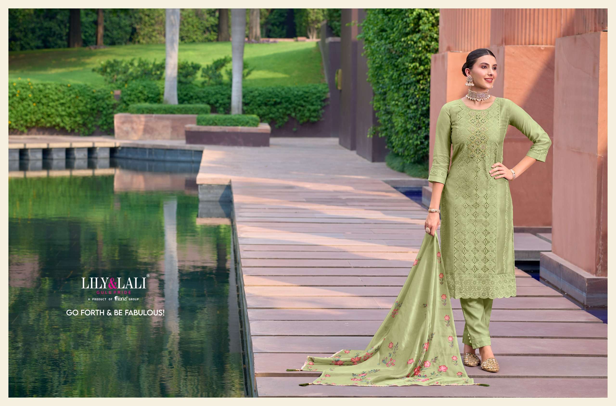 LILY & LALI CHIKENKARI Vol-2 Kurti Wholesale catalog