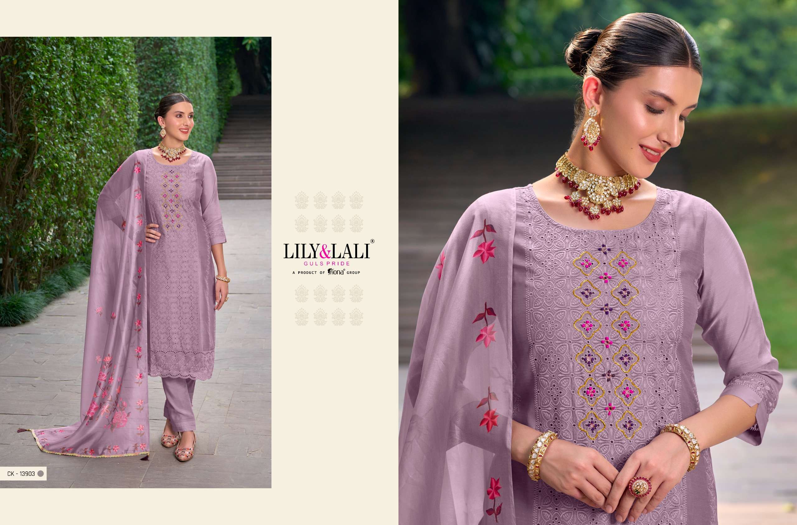 LILY & LALI CHIKENKARI Vol-2 Kurti Wholesale catalog
