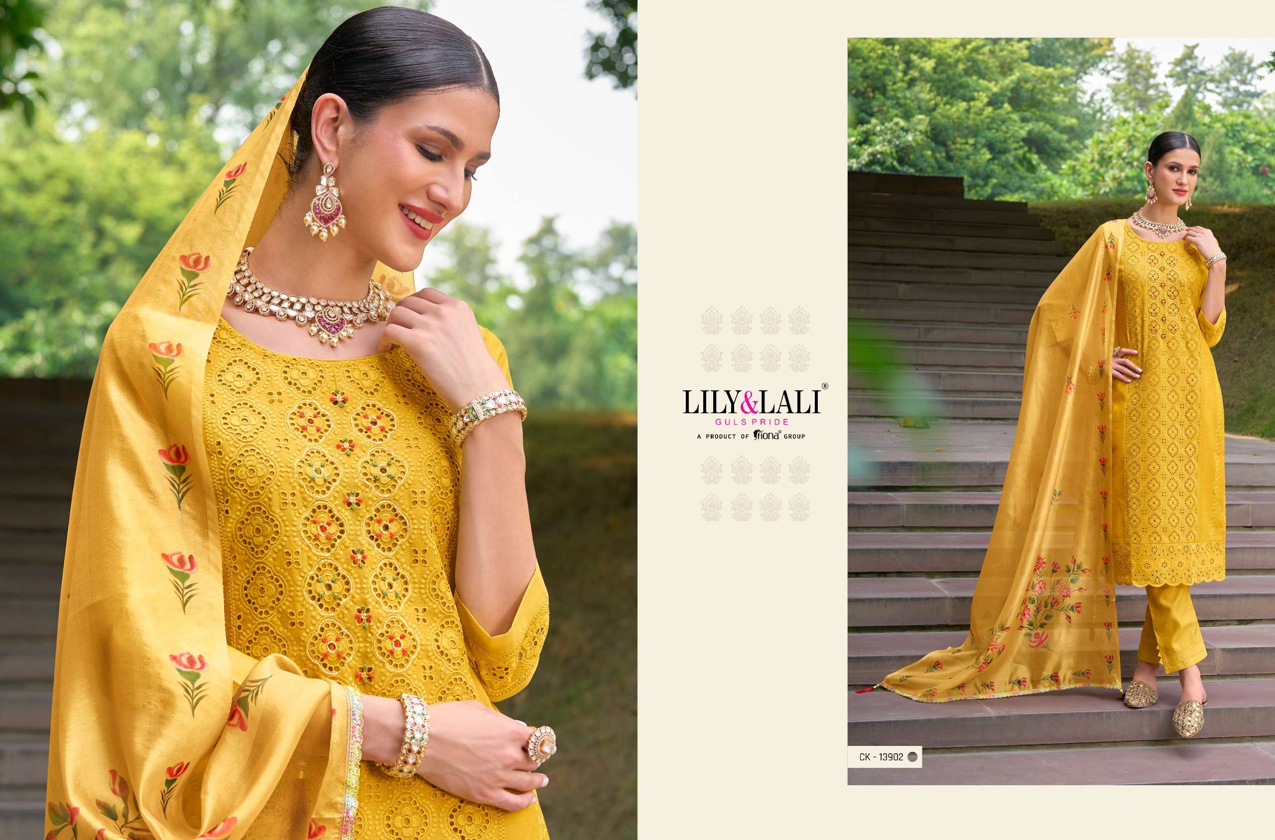 LILY & LALI CHIKENKARI Vol-2 Kurti Wholesale catalog