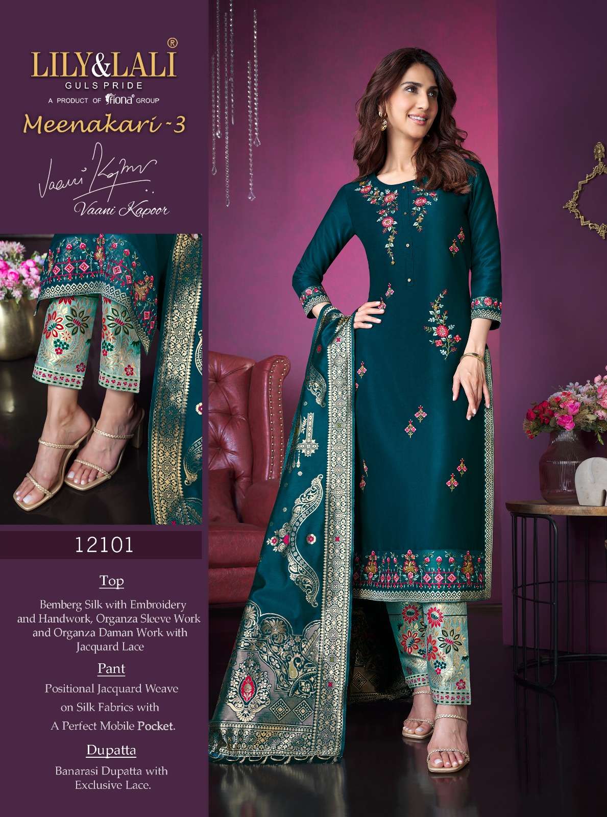 LILY & LALI MEENAKARI-3 Kurti Wholesale catalog