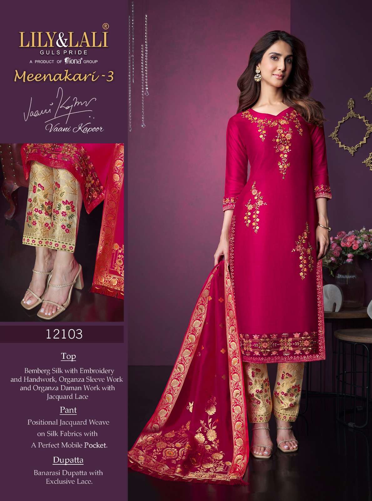LILY & LALI MEENAKARI-3 Kurti Wholesale catalog