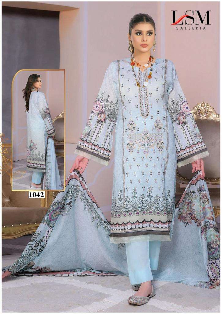 Lsm Parian Dream Vol 5 Heavy Luxury Lawn Dress Material Wholesale catalog