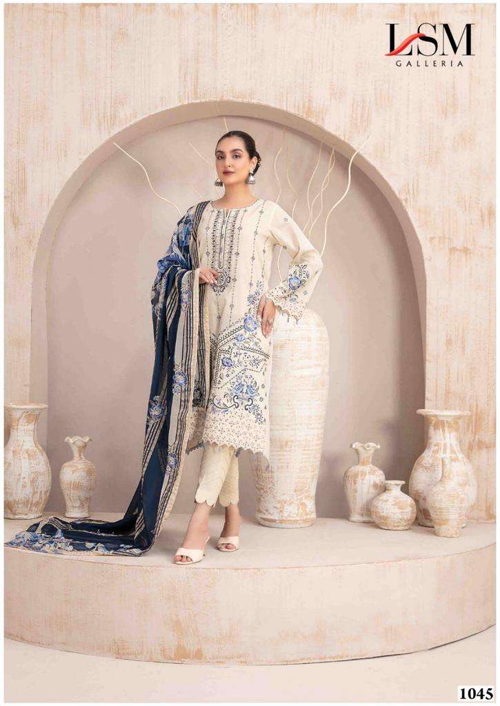 Lsm Parian Dream Vol 5 Heavy Luxury Lawn Dress Material Wholesale catalog