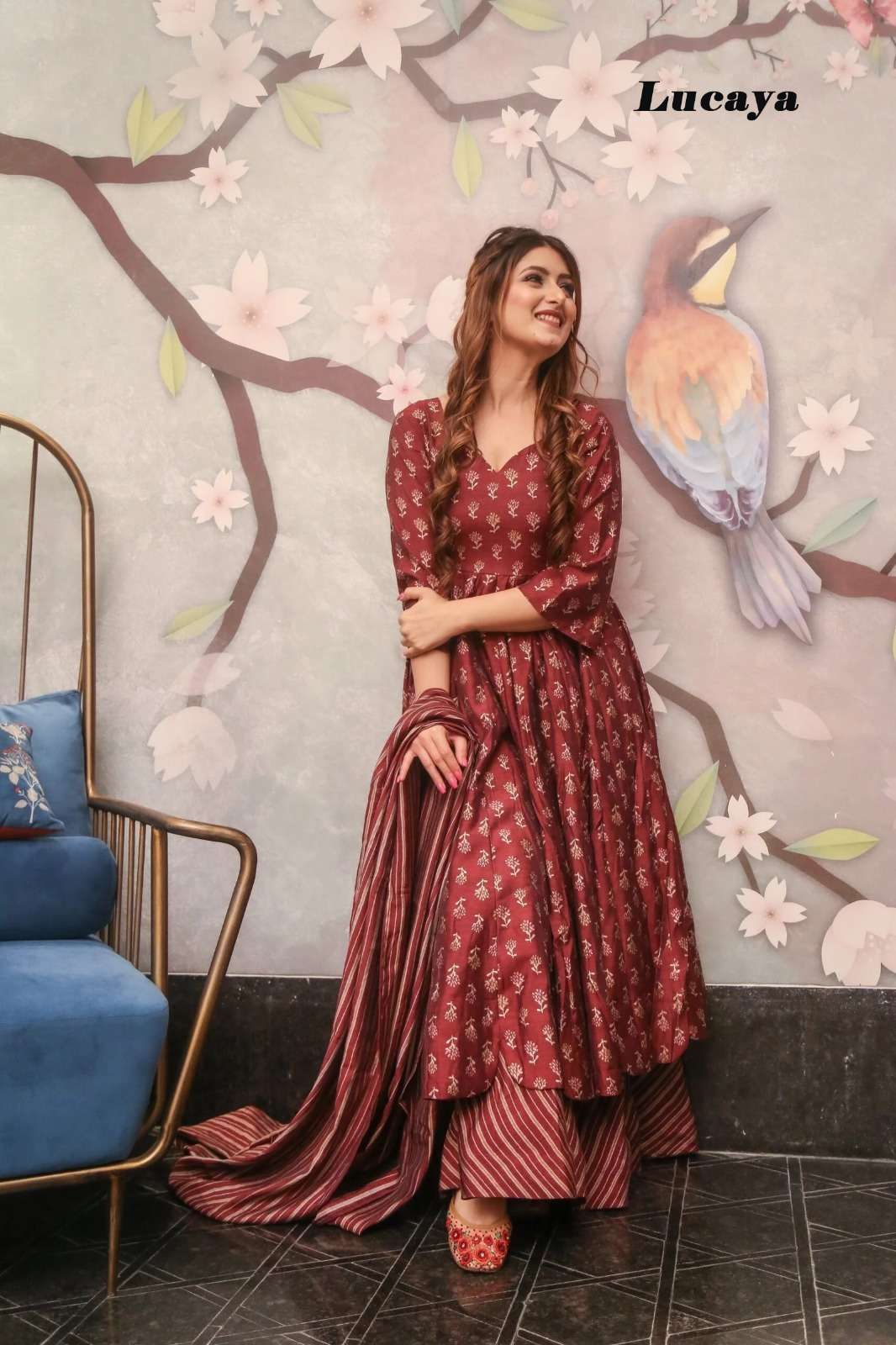 Lucaya Vol 15 Beautiful Printed Kurti Palazo With Dupatta Wholesale catalog