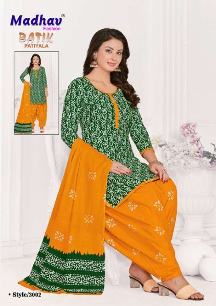 Madhav Batik Patiyala Vol-3 -Dress Material -Wholesale Catalog