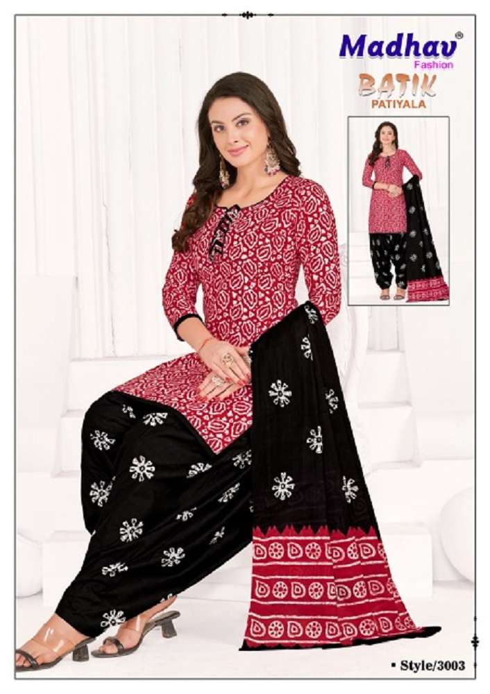 Madhav Batik Patiyala Vol-3 -Dress Material -Wholesale Catalog