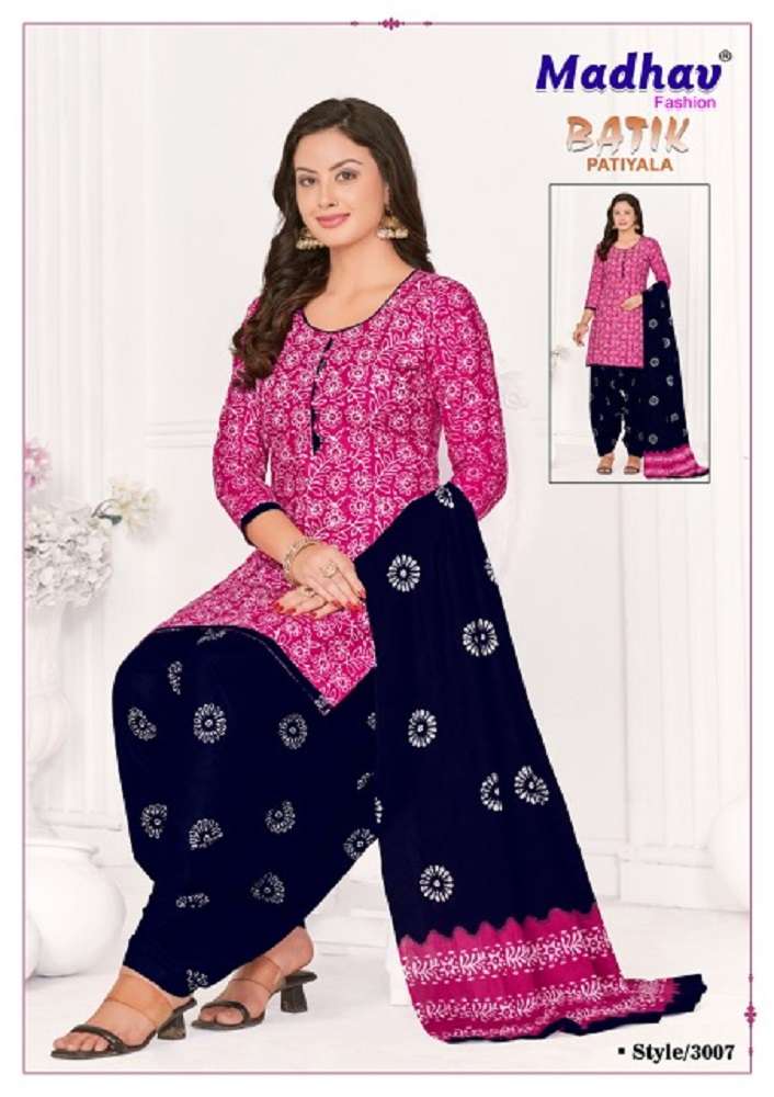 Madhav Batik Patiyala Vol-3 -Dress Material -Wholesale Catalog
