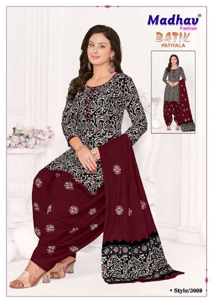 Madhav Batik Patiyala Vol-3 -Dress Material -Wholesale Catalog