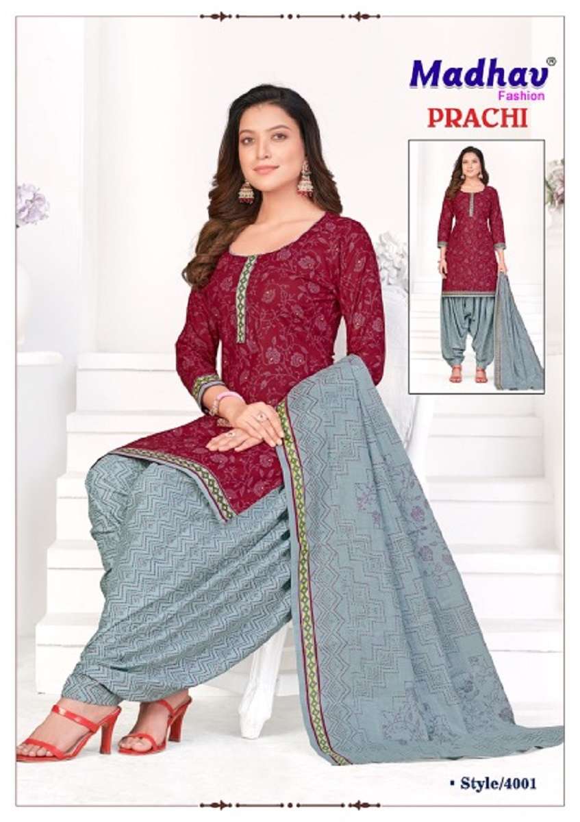  Madhav Prachi Vol-4 -Dress Material -Wholesale Catalog