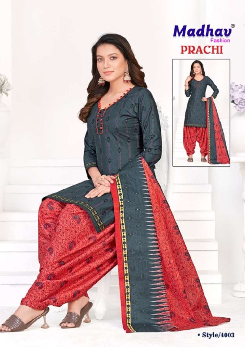  Madhav Prachi Vol-4 -Dress Material -Wholesale Catalog