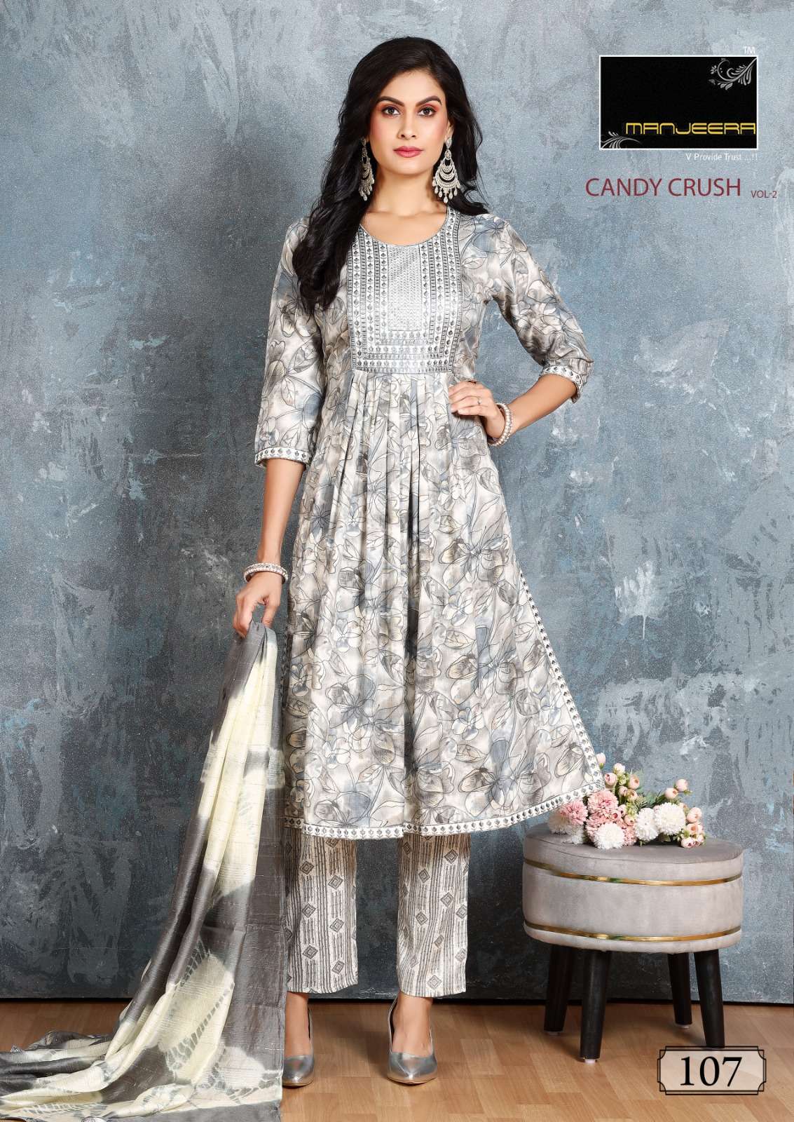 Manjeera Candy Crush Vol 2 Festive Wear Ready Made Wholesale catalog