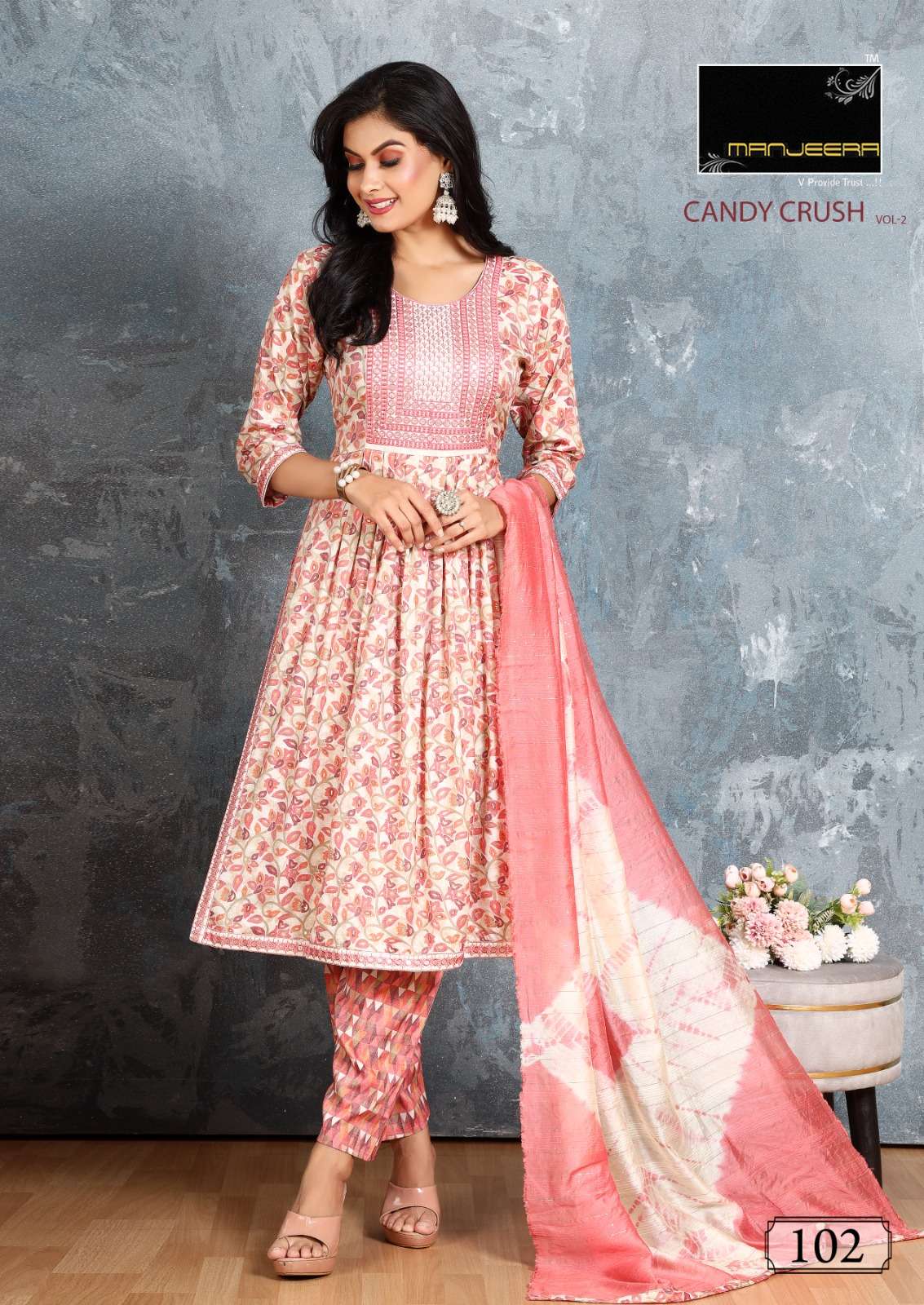 Manjeera Candy Crush Vol 2 Festive Wear Ready Made Wholesale catalog