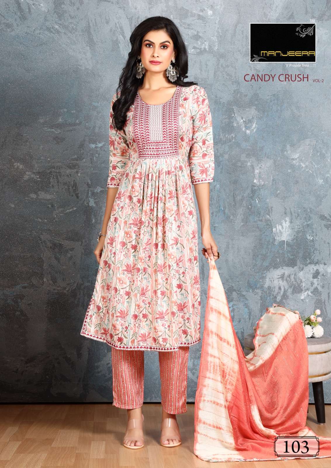 Manjeera Candy Crush Vol 2 Festive Wear Ready Made Wholesale catalog