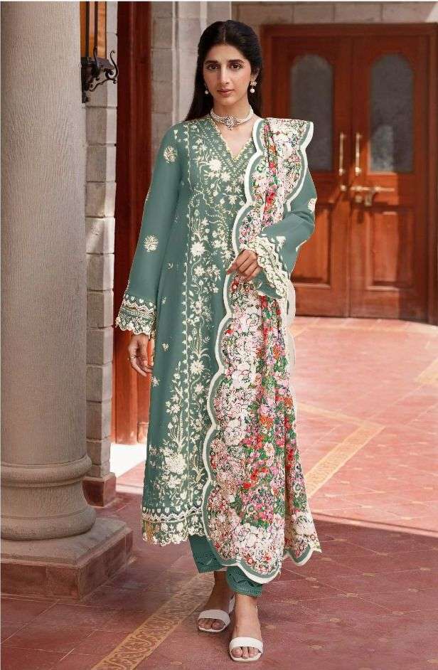 Maryams 159 Rayon Embroidery Salwar Kameez Wholesale catalog