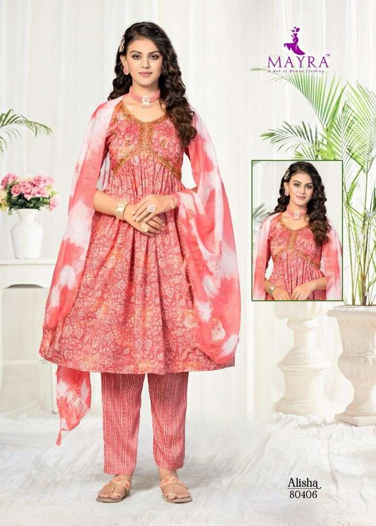 MAYRA FASHION ALISHA ALIYA Cut Kurti Wholesale catalog