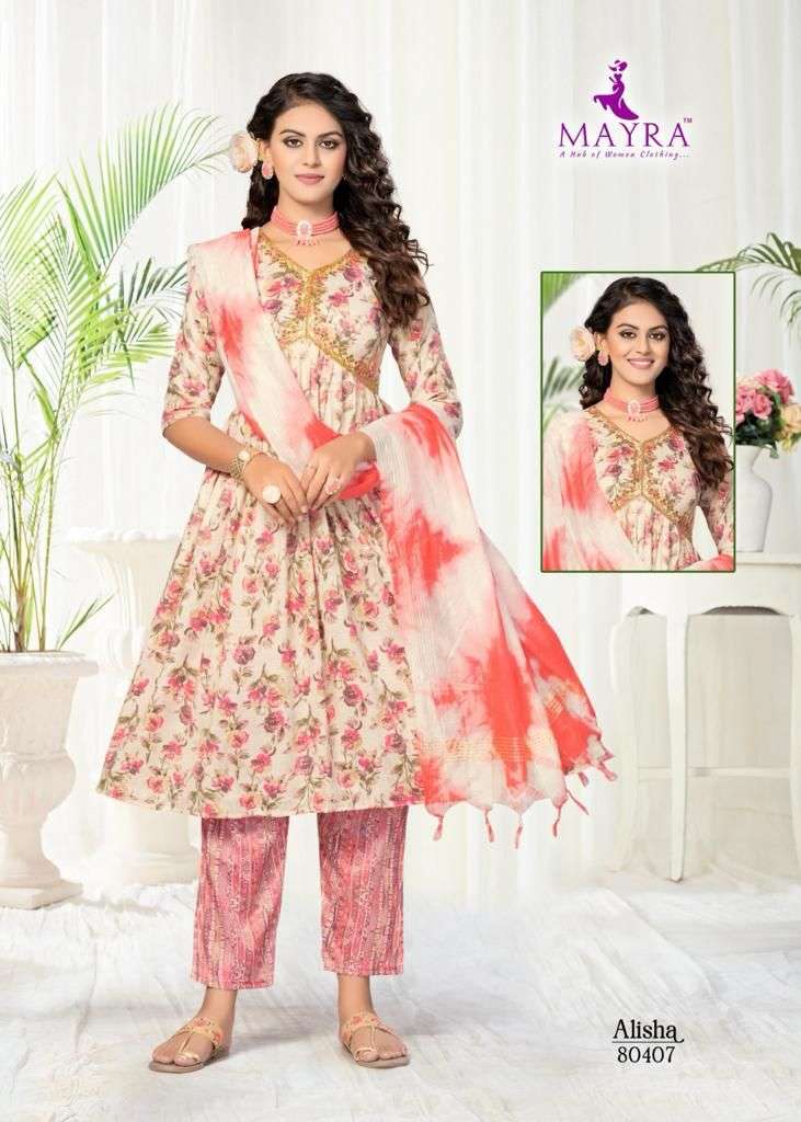 MAYRA FASHION ALISHA ALIYA Cut Kurti Wholesale catalog