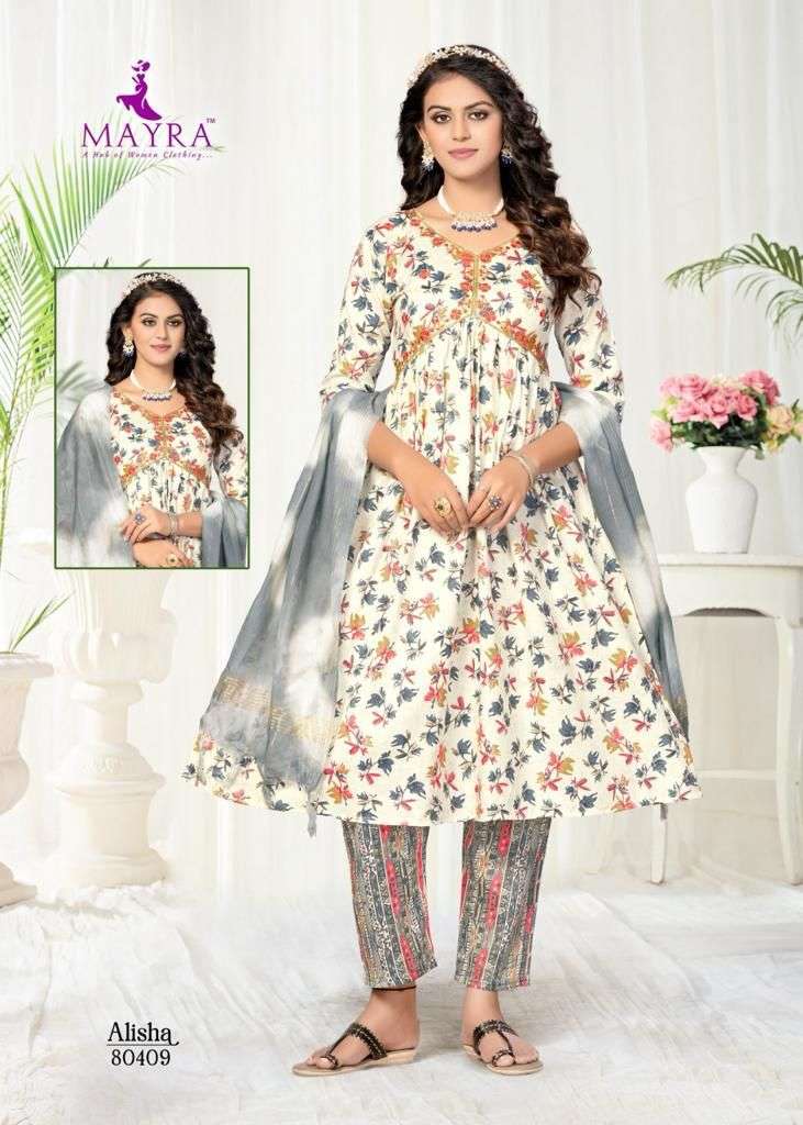 MAYRA FASHION ALISHA ALIYA Cut Kurti Wholesale catalog