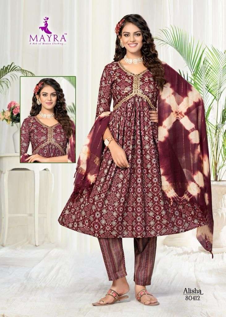 MAYRA FASHION ALISHA ALIYA Cut Kurti Wholesale catalog