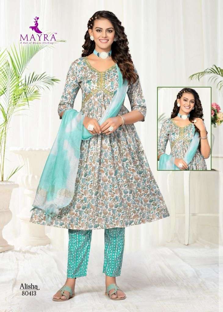 MAYRA FASHION ALISHA ALIYA Cut Kurti Wholesale catalog