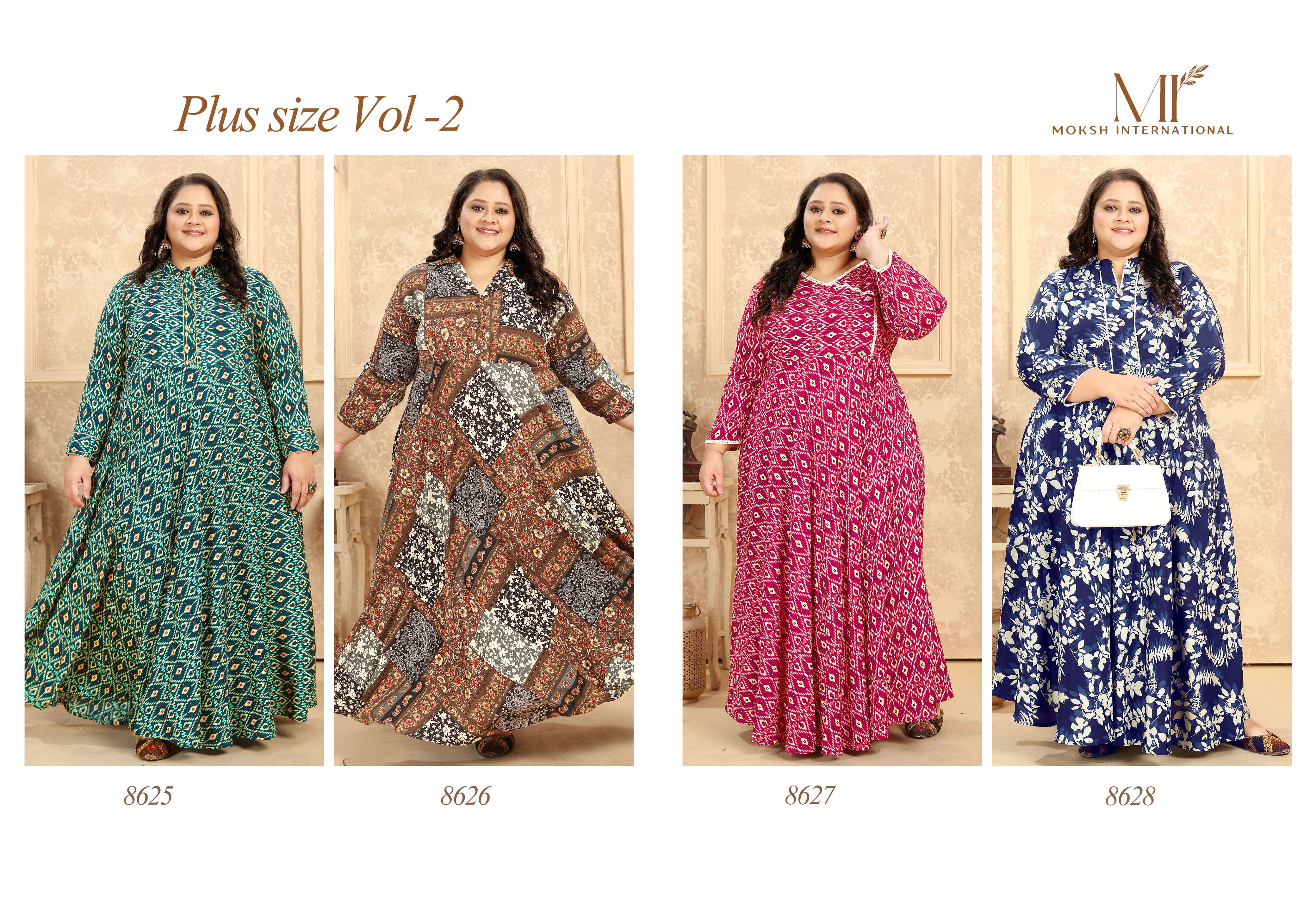 Moksh International Plus Size Vol- 2 Kurti Wholesale catalog