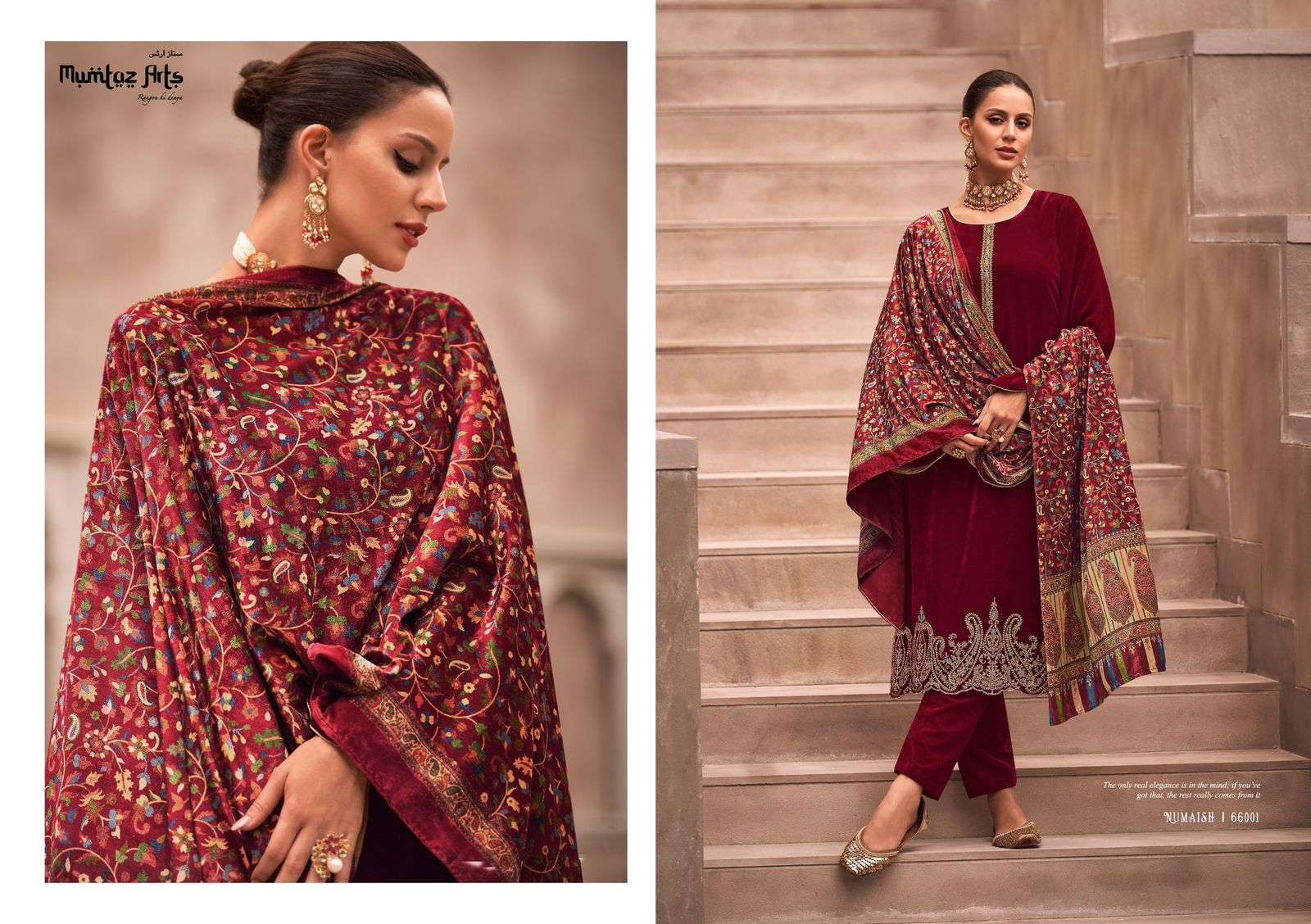 Mumtaz Numaish Velvet Embroidery Salwar Kameez Wholesale catalog