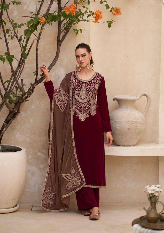 Mumtaz Ritha Velvet Designer Salwar Kameez Wholesale catalog