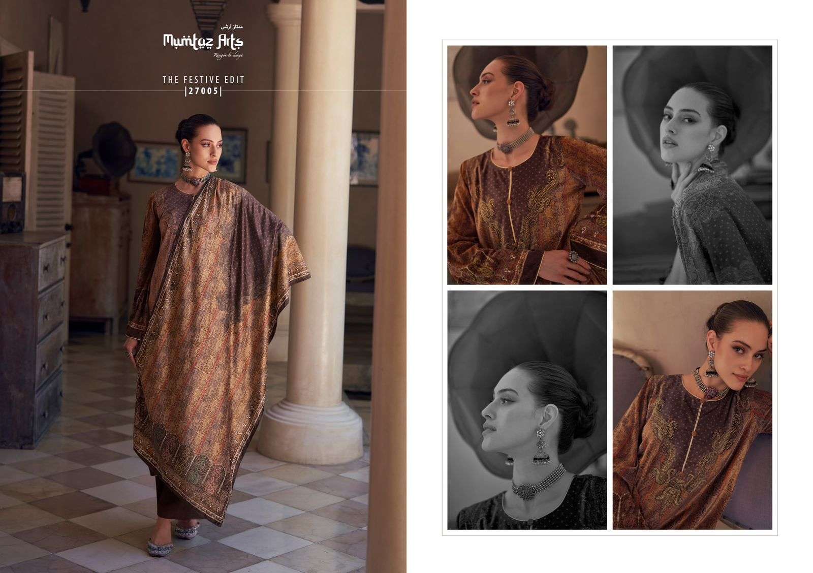 Mumtaz The Festive Edit Velvet Salwar Kameez Wholesale catalog