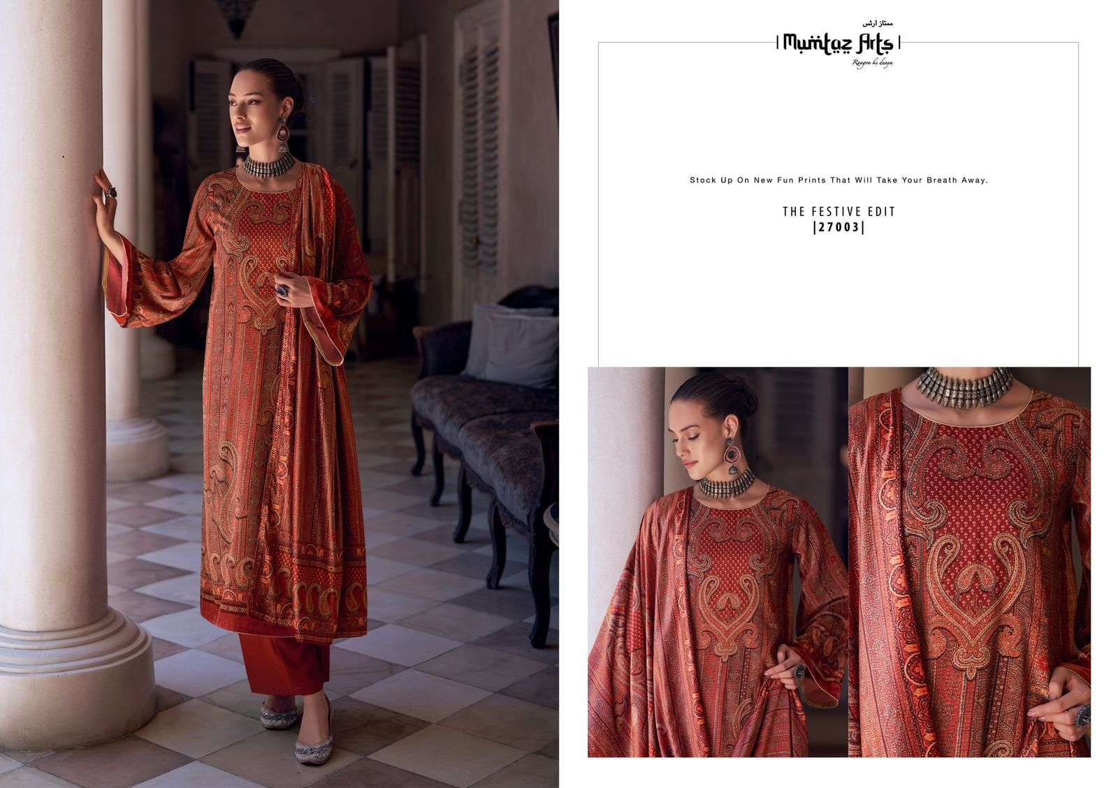 Mumtaz The Festive Edit Velvet Salwar Kameez Wholesale catalog