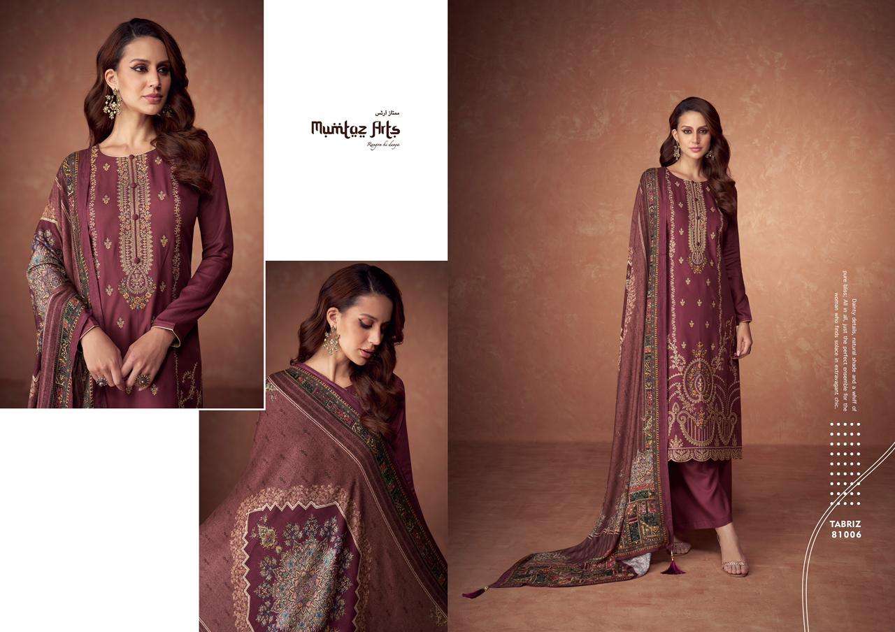 Mumtaz The Tabriz Wool Pahsmina Salwar Kameez Wholesale catalog