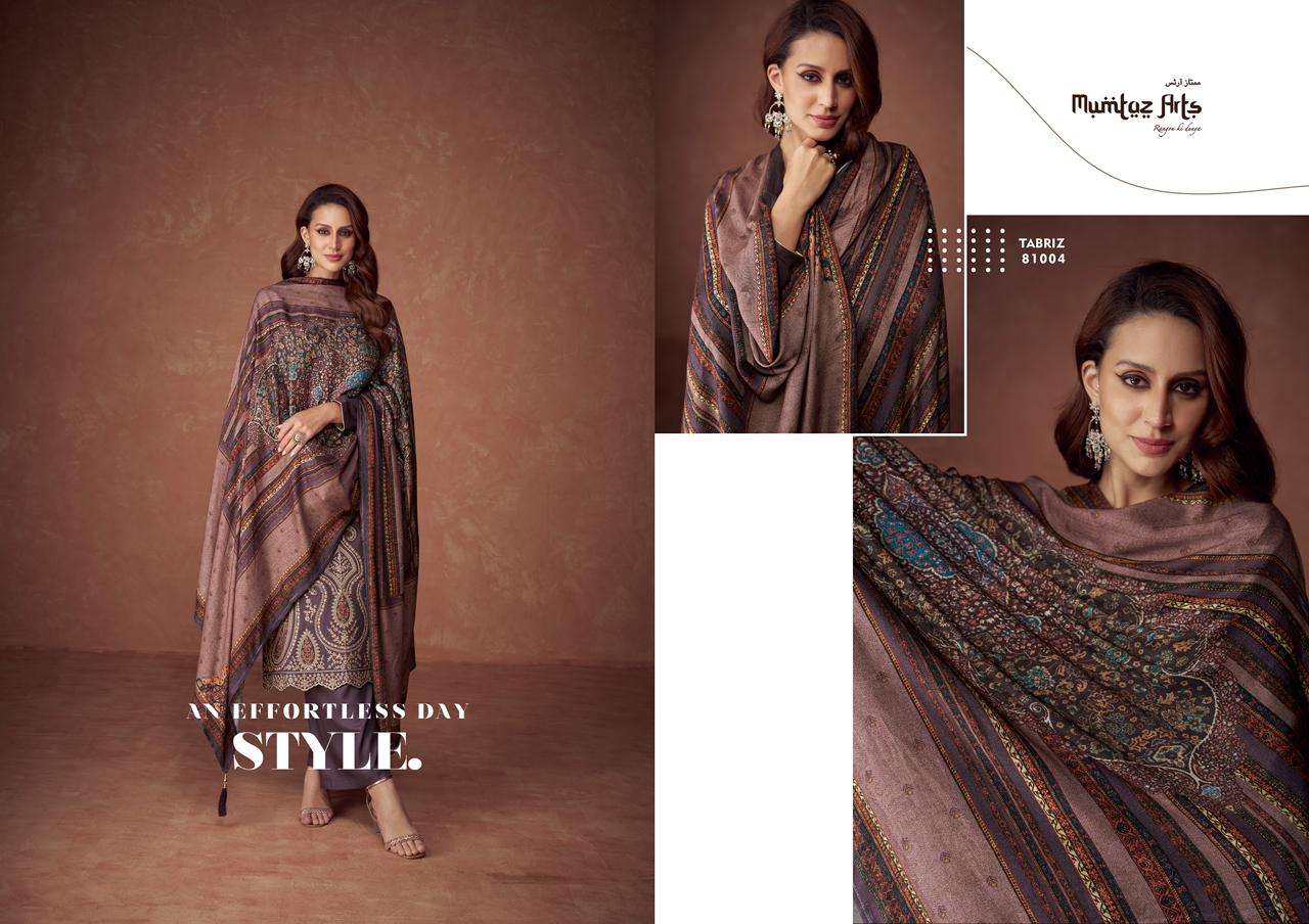 Mumtaz The Tabriz Wool Pahsmina Salwar Kameez Wholesale catalog