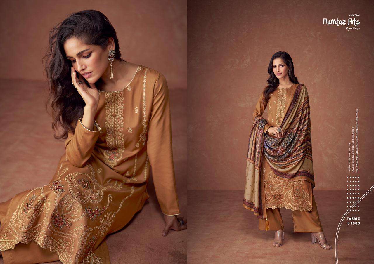 Mumtaz The Tabriz Wool Pahsmina Salwar Kameez Wholesale catalog