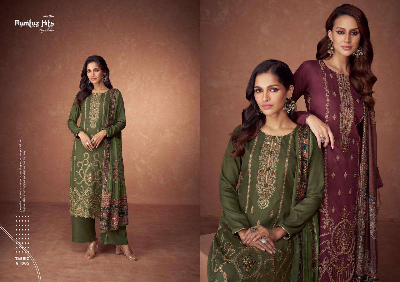 Mumtaz The Tabriz Wool Pahsmina Salwar Kameez Wholesale catalog