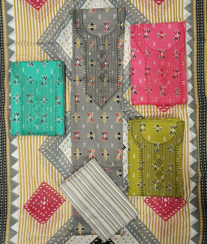 Muskan Dresses Vol-2 – Two Tone 4 Matching Suit - Wholesale Catalog