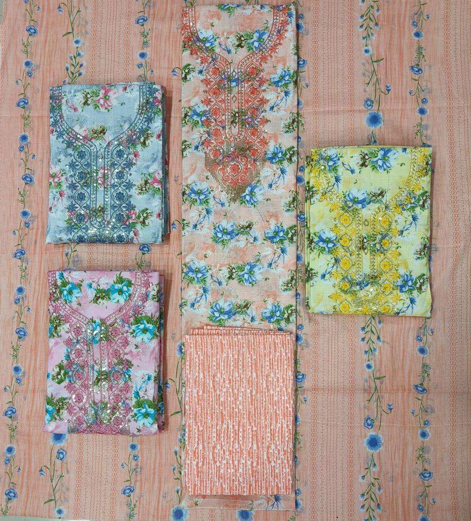 Muskan Dresses Vol-2 – Two Tone 4 Matching Suit - Wholesale Catalog