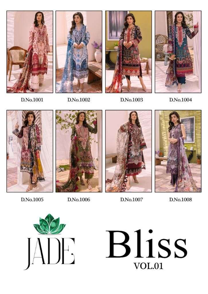 	N. Jade Bliss Vol-1 – Dress Material -Wholesale Catalog