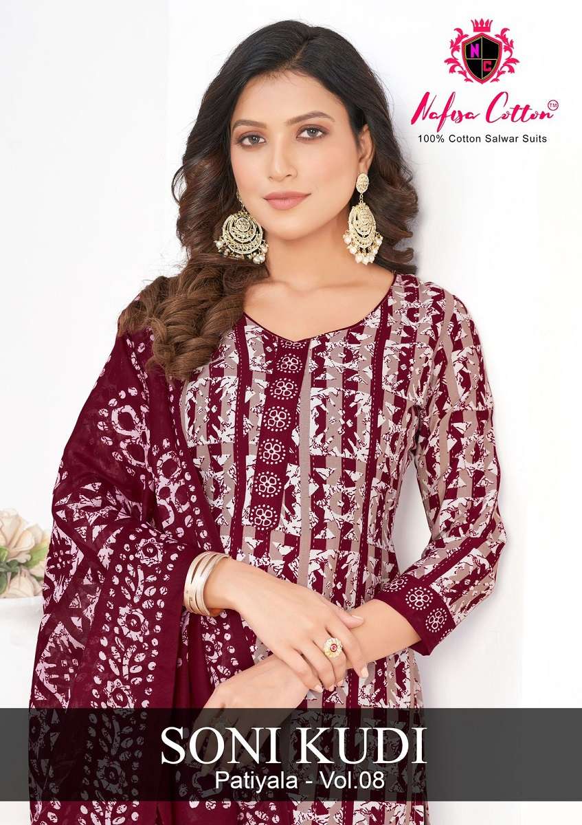 Nafisa Soni Kudi Patiyala Vol-8 -Dress Material -Wholesale Catalog