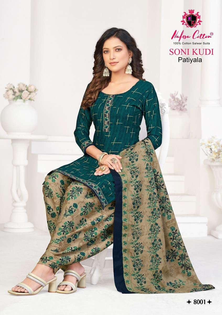 Nafisa Soni Kudi Patiyala Vol-8 -Dress Material -Wholesale Catalog