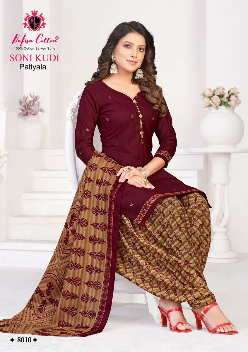 Nafisa Soni Kudi Patiyala Vol-8 -Dress Material -Wholesale Catalog